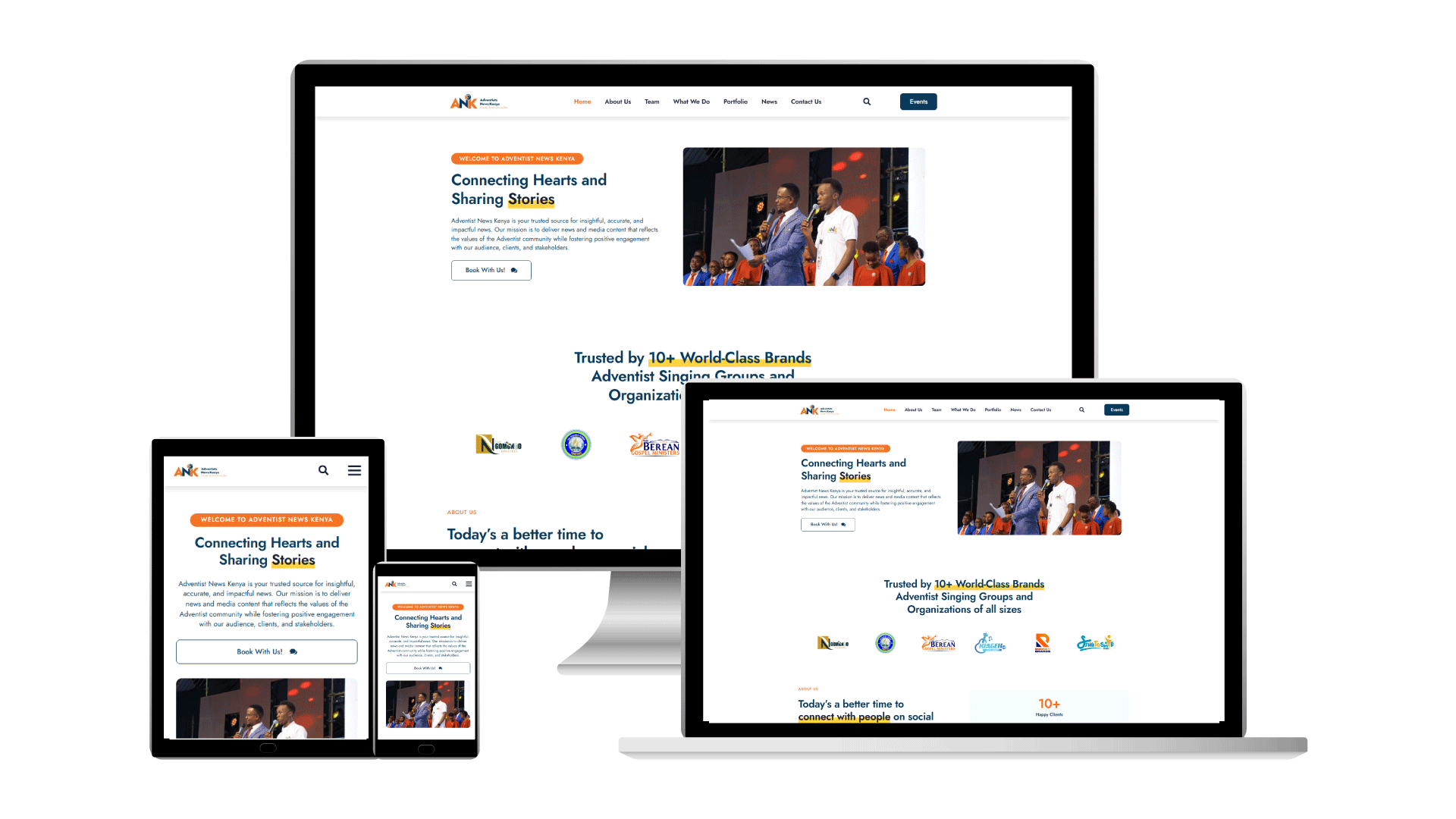 Adventist News Kenya Web Mockup