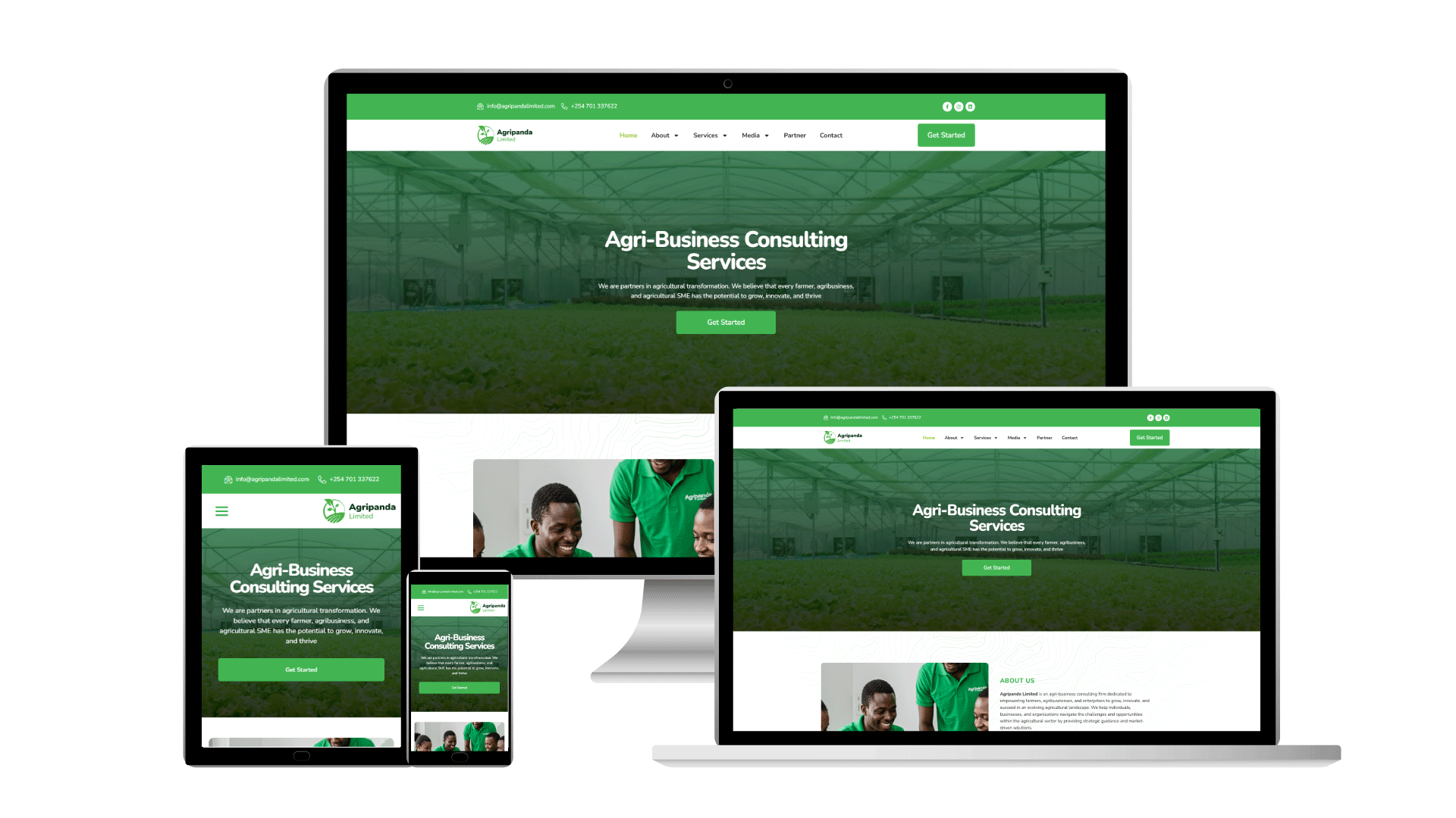 Agripanda Web Mockup