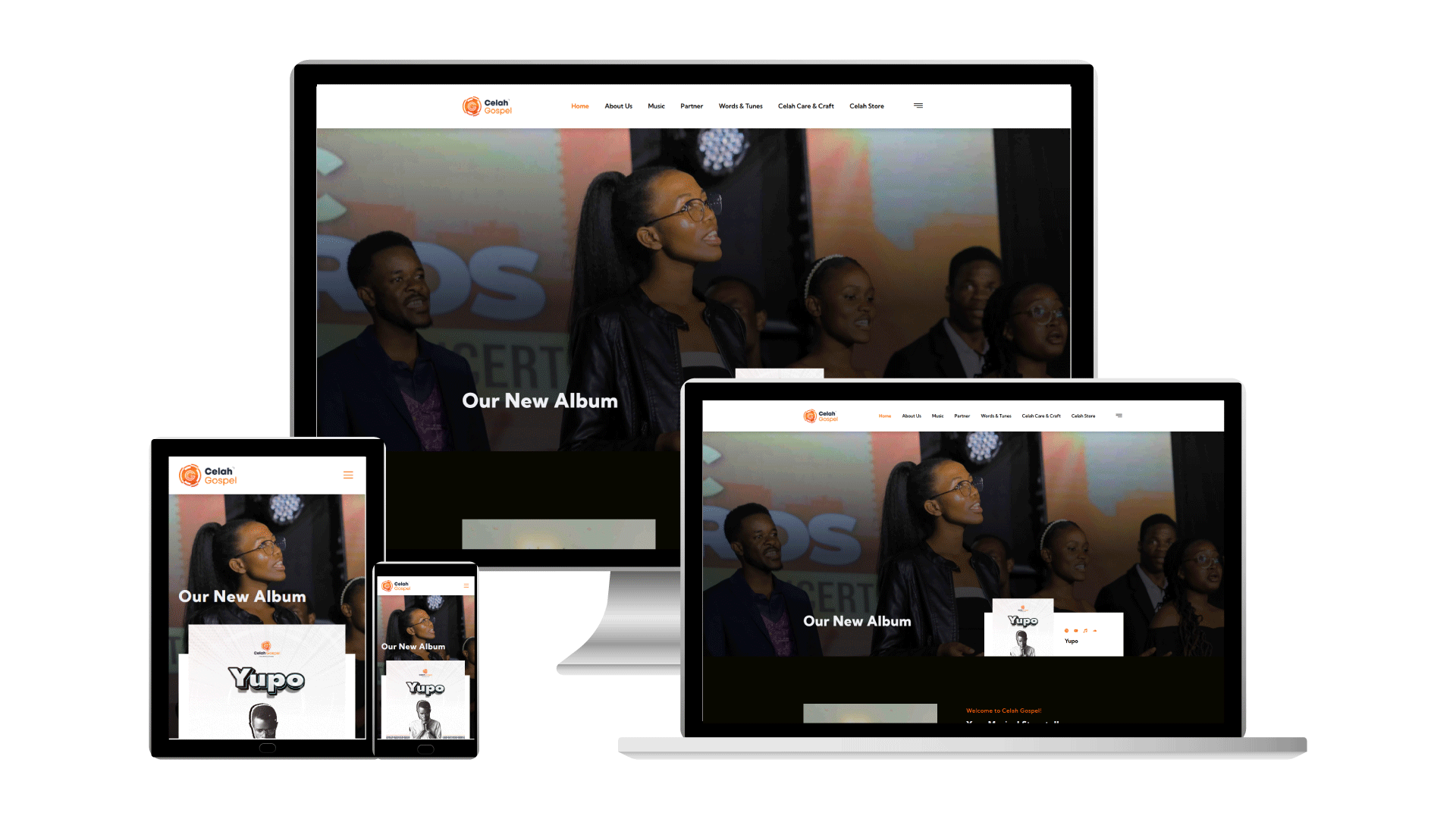 Celah Gospel Web Mockup